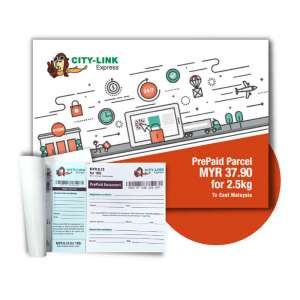 Prepaid for Parcels to East Malaysia & Vice-Versa 2.5kg